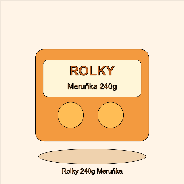 Rolky 240g Meruňka